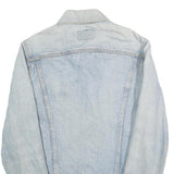 LEVI'S Mens Blue Cotton Denim Jacket L Button Closure Classic Fit Plain Chest