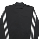 ADIDAS Mens Black Track Jacket S Polyester Plain Athletic Zip Closure