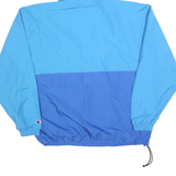 CHAMPION Mens Blue & Purple Zip Hooded Shell Jacket L Polyester Blend
