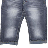 ANGELS Womens Denim Blue Casual Shorts L W30 Stylish Soft Cotton Blend