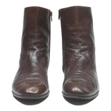 CHARLIE BROWN Womens Ankle Boots Leather Brown UK 7.5 Stylish Comfortable