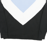 FILA Mens Blue & White & Black Zip Collar XL Cotton Blend Sweatshirt Retro