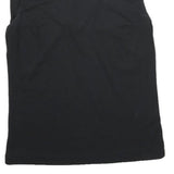 WHISTLES Womens Black Sleeveless Top Crew Neck UK 10 Cotton Simple Elegant