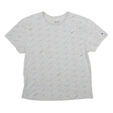 CHAMPION Mens Grey Graphic T-Shirt XL Short Sleeve Crew Neck Logo Print