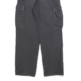 DICKIES Womens Cotton Black Regular Cargo Trousers W25 L30 Utility Workwear