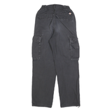 DICKIES Womens Cotton Black Regular Cargo Trousers W25 L30 Utility Workwear
