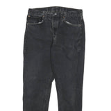 LEVI'S Mens Jeans Black Slim Straight Denim Rinse W30 L27 Button Closure