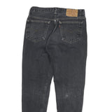 LEVI'S Mens Jeans Black Slim Straight Denim Rinse W30 L27 Button Closure