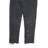 LEVI'S Mens Jeans Black Slim Straight Denim Rinse W30 L27 Button Closure