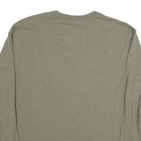 CARHARTT Mens Green Long Sleeve Crew Neck Cotton Blend T-Shirt M Workwear Casual