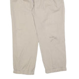 NAUTICA Mens Cotton Blend Beige Relaxed Straight Trousers W38 L29 Casual Zip