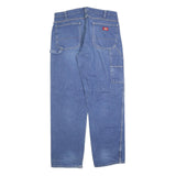 CARHARTT Mens Blue Regular Straight Denim Jeans W36 L32 Workwear Zip Closure