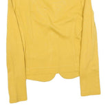 IMPERIAL Womens Yellow Jacket XL Polyester Blend Button Plain Long Sleeve