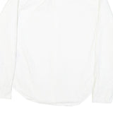 LEVI'S Mens White Cotton Blend Casual Shirt S Classic Button Up Long Sleeve