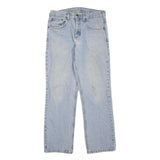CARHARTT Womens Regular Fit Light Blue Denim Jeans W32 L30 Cotton Blend Zip