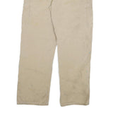 CARHARTT Mens Cotton Blend Beige Relaxed Straight Trousers W30 L29 Workwear