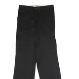 DICKIES Mens Black Regular Fit Straight Leg Trousers W32 L34 Workwear Casual
