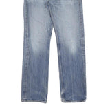 LEVI'S Mens Regular Fit Straight Blue Denim Light W32 L32 Zip Jeans Casual