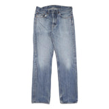 LEVI'S Mens Regular Fit Straight Blue Denim Light W32 L32 Zip Jeans Casual
