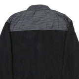 NEW BALANCE Mens Black & Grey Zip Jacket XL Polyester Blend Plain Sportswear