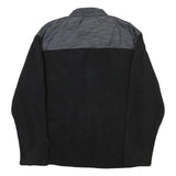 NEW BALANCE Mens Black & Grey Zip Jacket XL Polyester Blend Plain Sportswear