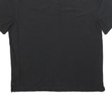 CARHARTT Mens Black Polo Shirt L Cotton Blend Short Sleeve Plain Pocket Logo