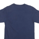 SAMEGANG Mens Navy Blue Savage State University Graphic T-Shirt S Short Sleeve