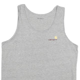 CARHARTT Mens Grey Vest L Sleeveless Crew Neck Cotton Blend Casual