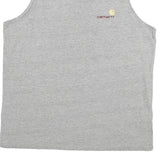 CARHARTT Mens Grey Vest L Sleeveless Crew Neck Cotton Blend Casual
