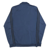 ADIDAS Mens Blue & Black Track Jacket S Polyester Zip Sportswear