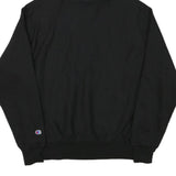 CHAMPION Mens Black & White Hoodie L Cotton Blend Pullover Sweatshirt