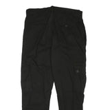 URBAN CLASSICS Mens Black Slim Cargo Trousers W32 L29 Casual Cotton Blend Zip