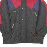 EITREL Mens Black & Red Colourblock Nylon Jacket L Zip Outdoor Winter