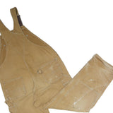 CARHARTT Mens Beige Cotton Relaxed Dungarees XL W42 L32 Workwear Utility