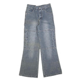 KALUOLISI Womens Jeans Blue Relaxed Wide-Leg Denim Medium W26 L30 Casual Fashion