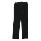 CALVIN KLEIN JEANS Womens Cotton Blend Black Regular Straight Trousers W30 L31
