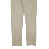 LEVI'S Mens Regular Beige Cotton Blend Trousers W33 L34 Zip Closure Classic Fit