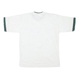 Mens White & Green Graphic T-Shirt M Short Sleeve Crew Neck Niagara Falls Canada