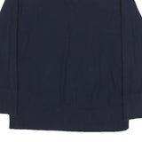 TOMMY HILFIGER Womens Navy Plain V Neck Basic Knit Jumper Cotton M
