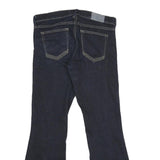 ELIZABEH AND JAME TEXTILE Womens Jeans Blue Relaxed Flared Denim Dark W30 L30