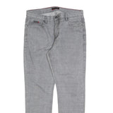 PIERRE CARDIN Mens Jeans Grey Regular Straight Denim Medium W36 L32 Casual