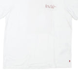 LEVI'S Mens White XL Graphic T-Shirt Short Sleeve Crew Neck Sports Style