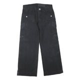 YOUDALLY Womens Black Regular Wide-Leg Denim Jeans Cotton Blend W34 L30 Casual