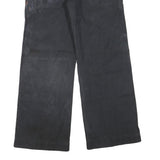 YOUDALLY Womens Black Regular Wide-Leg Denim Jeans Cotton Blend W34 L30 Casual