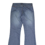 JORDACHE Womens Jeans Blue Regular Flared Denim Medium W30 L31 Button Closure