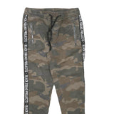 BLACK SQAUD Womens Cotton Blend Slim Fit Camouflage Trousers W28 L28 Drawstring