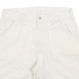 CARHARTT Mens Shorts White Casual Cotton Blend M W31 Workwear Pockets