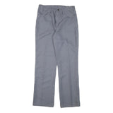 WRANGLER Mens Polyester Blend Blue Regular Straight Trousers W30 L31 Classic Zip