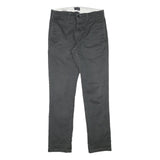 LEVI'S Mens Cotton Blend Slim Black Trousers W30 L30 Zip Closure Casual Wear