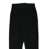 ROUNDTREE AND YORKE Mens Cotton Blend Black Relaxed Trousers W31 L30 Zip Closure